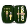 Studio Oh! 5-Piece Nail Grooming Kit – Includes Nail File, Scissors, Clippers, Cuticle Pusher & Portable Zippered Case – Perfect for Travel, Home & Office Use – Lemon Tree