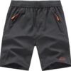 TBMPOY Men’s 7″ / 9″ Running Hiking Shorts Quick Dry Athletic Gym Outdoor Sports Short 3 Zipper Pockets