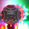 TOSY Flying Ring – 12 LEDs, Super Bright, Soft, Auto Light Up, Safe, Waterproof, Lightweight Frisbee, Cool Birthday, Camping, Easter Basket Stuffers & Outdoor/Indoor Gift Toy for Boys/Girls/Kids