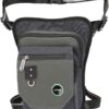 Thigh Bag, Larswon Leg Pouch Bag Thigh Pack Bag Tactical Waist Bag Motorcycle Bag (Dark Gray)