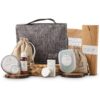 Travel Gift Box for Women – Luxury Spa Natural Organic Convenience Kit, Mini Travel Sized Toiletries, Honeymoon Vacation Essentials, Bridesmaid Gifts, Hospital, Postpartum, Get Well, Self Care Package