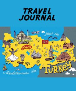 Travel Journal: Turkey Map. Kid’s Travel Journal. Simple, Fun Holiday Activity Diary And Scrapbook To Write, Draw And Stick-In. (Turkish Map, Turkey Holiday Notebook, Keepsake & Memory Log, Vacation)