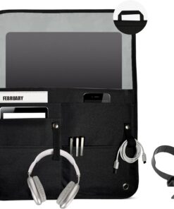UPGRADED, Free Airplane Drink & Phone Holder, In-Flight Seat Back Organizer Bag, Airplane Travel Essentials, Toddler Airplane Travel Essentials, Commuter Essential Travel Bag.