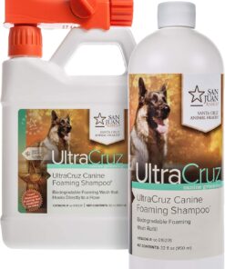 UltraCruz Canine Foaming Dog Shampoo with Travel Applicator and Refill Bundle, 32 oz Each