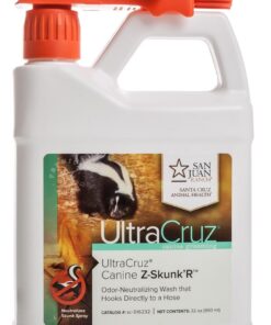 UltraCruz Canine Z-Skunk’R Shampoo for Dogs, 32 oz with Travel Applicator