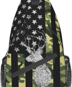 Vintage Elephant Sling Backpack Unisex Crossbody Chest Bag Shoulder Chest Bag For Women Men Hiking Travel