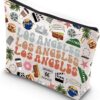WCGXKO Los Angeles Gift Los Angeles Travel Gift Los Angeles Lover Zipper Pouch Makeup Bag (Los Angeles)