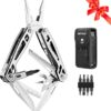 WETOLS Multitool Needle Nose Pliers,21-in-1 Stainless Steel Multi Tool Pocket Knife with Screwdriver Sleeve,Self-locking Survival Knife with EDC Pouch-Great for Outdoor, Simple Repair, Camping, Hiking