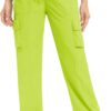 Womens Cargo Joggers Parachute Y2K Pants Lightweight Hiking Travel Scrub Pants Elastic Waist with Drawstring Quick Dry