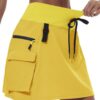 Women’s Hiking Cargo Skort Skirt High Waisted Golf Dressy Casual with Zipper Pockets Workout Sport Quick Dry Skirts