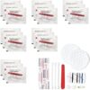 World Amenities Necessities Grooming Vanity Kit | Clear Frosted Sachet, Hotel Amenities | Includes Sewing Kit, Nail File, Cotton Swabs, 2 Cotton Rounds and Band-Aid