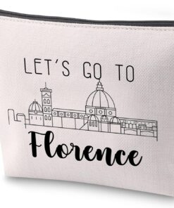 ZJXHPO Florence Italy Trip Travel Case Florence Lover Cosmetic Bag Florence Travel Gift Florence Vacation Gift Let’s Go To Florence Journey Together Gift (Florence)
