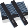 12 Pcs Professional Nail Files, 60/60 Grit Nail Files for Acrylic Nails Gel Nails, Double Sided Emery Board for Nails, Reusable & Washable Coarse Nail File for Home and Salon Use