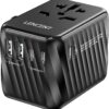 LENCENT Universal Travel Power Adapter, International AC Plug Adaptor with 5.6A 3 USB C 2 USB A Ports Wall Charger Worldwide Travel Essentials for US to EU UK Ireland Australia (Type C/G/A/I) Black LENCENT Universal Travel Power Adapter, International AC Plug Adaptor with 5.6A 3 USB C 2 USB A Ports Wall Charger Worldwide Travel Essentials for US to EU UK Ireland Australia (Type C/G/A/I) Black