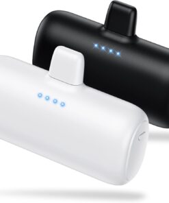 [2-Pack] Mini Portable Charger for iPhone,5200mAh Ultra Compact PD Fast Charging Power Bank,Plug-in Battery Pack Travel Cordless Phone Charger,Compatible with iPhone 14/14Pro/13/12/11/X/8/7/6plus etc