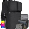 50L Travel Backpack for Men Women, Carry on Backpack with USB Charging Port & Shoe Pouch, TSA Travel 17in Laptop Backpack Flight Approved, Luggage Daypack with 3 Packing Cubes, Black