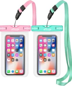 AiRunTech Universal Waterproof Phone Pouch, Beach Essential Accessories Protector iPhone Passport Money Sandproof,Swimming Sup Surfing Jetski Must Haves