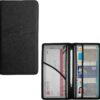 Car Registration and Insurance Holder, Premium Leather Vehicle Card Document Glove Box Organizer, Essential Auto Wallet Accessories for Cards, Driver Licenses (Black)