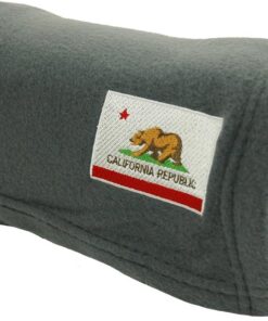 Cozy-Soft Microfleece Travel Blanket, 50×60 Inch, Lightweight, Compact, Perfect for Airplane and Car, California Flag