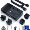DOACE 500W Max 220V to 110V Travel Voltage Converter, 100% Pure Sine Wave for Hair Straightener Curling Iron CPAP Toothbrush Shaver Laptop Cell Phone, Power Adapter Converter US to Europe/UK/AU/Asia