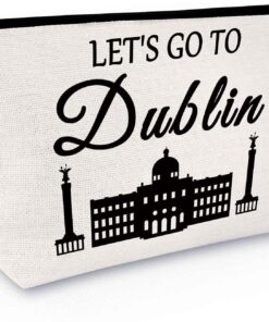 Dublin Gift Makeup Bag Dublin Vacation Gift Dublin Journey Souvenir Gift for Friends Dublin Ireland Gifts Trip Gift Dublin Travel Gift for Tourist Women Cosmetic Bag Dublin Travel Cosmetic Pouch