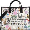 FOTAP Nashville Trip Makeup Bag Nashville Travel Gift Tennessee State Gifts Nashville Souvenir Gift Nashville Travel Bag Housewarming Gift (to Nashville LT)