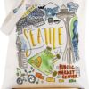 G2TUP Seattle Washington Travel Tote Bag Seattle Souvenir Gift Seattle Landmarks Shoulder Bag Seattle Merchandise