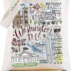 G2TUP Washington DC Travel Tote Bag Washington Souvenir Gift Washington Landmarks Shoulder Bag Washington Merchandise