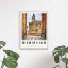 Generic Birmingham Poster Colorful Print, Birmingham Wall Art, Birmingham Photo Decor, Birmingham Print Travel Print,UK,Travel City Poster,241, White
