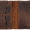 Hide & Drink, Passport and Card Organizer, Holds Up to 6 Cards Plus Folded Bills, Travel Essentials Sleeve Case, Full Grain Leather, Handmade, Bourbon Brown