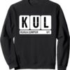 KUL Kuala Lumpur Malaysia Travel Souvenir Black Sweatshirt