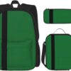 LimPac Flag Of The Sultanate Of Delhi Stylish Travel Backpack, Lunch Box, Pencil Case Set, Cute Anti-Water Sturdy Lightweight