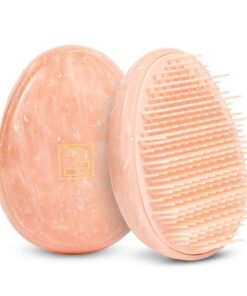 Mini Hair Brush Detangler – Travel Essentials for Women – Gifts for Teen Girls – Self Care Scalp Scrubber, Cute Purse Accessories, Small Detangling Comb, Hairbrushes