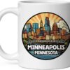 Minneapolis Minnesota Mug for Women Men Ceramic Mugs Tea Coffee Cup with Handle Cute White Mug Size – 11 Oz Funny Novelty Graphic Design Print Mug ID44994