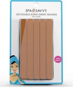 Nail File Set, 100 Count, Double Sided 4.5 Inch Emery Board Nail Files for Natural Nails Care, Pedicure and Manicure Tools