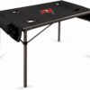 PICNIC TIME NFL Portable Soft Top Travel Table, Black