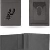 Rico Industries NBA San Antonio Spurs Gray Laser Engraved Front Pocket Wallet Laser Engraved Front Pocket Wallet – Compact/Comfortable/Slim