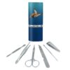 Sea Turtle Swimming in Ocean Stainless Steel Manicure Pedicure Grooming Beauty Care Travel Kit