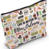 WCGXKO New Orleans Gift Life Is Better In New Orleans Makeup Bag New Orleans Souvenirs Travel Gift (In New Orleans)