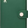 ZOPPEN Passport Holder Women, Passport Cover Travel Wallet Rfid Blocking Passport Wallet Cover Case Travel Essentials Document Organizer, Grass Green