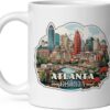 Atlanta Georgia Mug for Women Men Ceramic Mugs Tea Coffee Cup with Handle Cute White Mug Size – 11 Oz Funny Novelty Graphic Design Print Mug ID44994