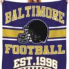 Baltimore Fans Blanket Gifts 50×60 inches Soft Lightweight Flannel Throw Blanket for Men Women Youth Kids Classic Football Team Color Blankets for Sofa Bed Bedroom Living Room