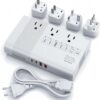 DOACE 220V to 110V Voltage Converter, Max 500W Pure Sine Wave Voltage Converter US to Europe, International Universal Power Adapter Plug Combo for CPAP Hair Straightener Laptop Cell Phone