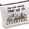 FOTAP Liverpool Trip Makeup Bag Liverpool Travel Gift Liverpool Souvenir Gift Liverpool Travel Bag Housewarming Gift Welcome Gift (LIVERPOOL)