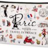 France Makeup Bag Gift – Paris Souvenirs From France Cosmetic Bag Travel Toiletry Makeup Organizer Zipper Pouch Essentials for Paris Lovers