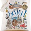 G2TUP Boston Massachusetts Travel Tote Bag Boston Travel Souvenir Gift Boston Landmarks Shoulder Bag Boston Merchandise