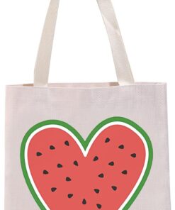 G2TUP Palestine Support Gift Watermelon Heart Tote Bag Protest Handbag Watermelon Palestine Gift Palestine Gift