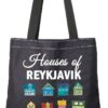 G2TUP Reykjavik Lover Gift Houses of Reykjavik Tote Bag Reykjavik Visiting Handbag Iceland Travel Gift Reykjavik Souvenir