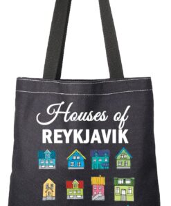 G2TUP Reykjavik Lover Gift Houses of Reykjavik Tote Bag Reykjavik Visiting Handbag Iceland Travel Gift Reykjavik Souvenir