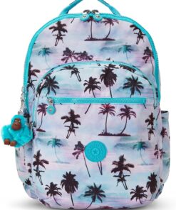Kipling Seoul Extra Large Laptop Backpack Shadow Palm Print One Size